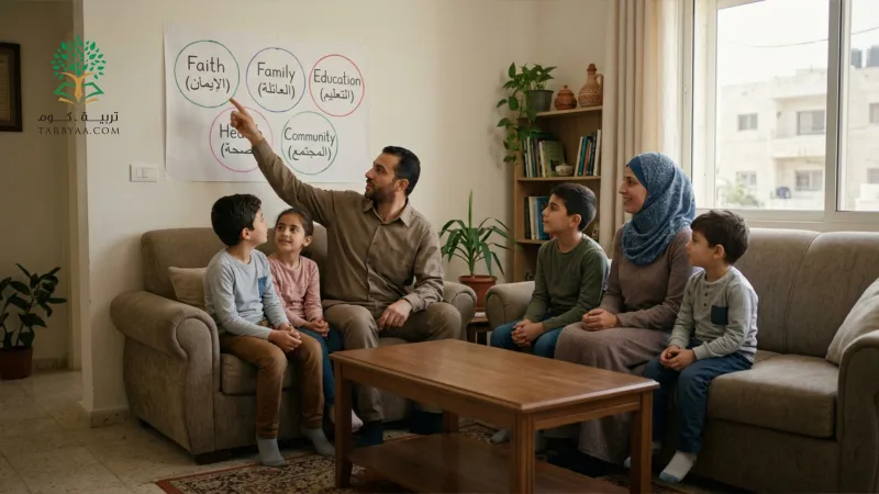 خمسة أشياء لا يُفرَّط فيها ودور الأسرة في الحفاظ عليها