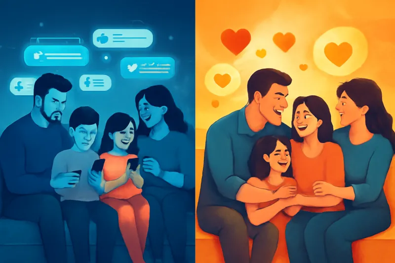 وسائل التواصل الاجتماعي وتأثيرها على صلة الأرحام